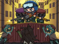 Gêm Amddiffyniad segur zombie ar-lein