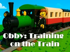 Gêm Obby: Hyfforddiant ar y Trên ar-lein