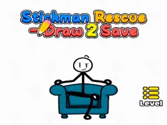 Gêm Stickman Rescue Draw 2 Save ar-lein