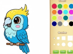 Gêm Llyfr Lliwio Anifeiliaid Kawaii ar-lein