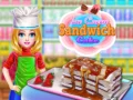Gêm Cacen Sandwich Iog ar-lein