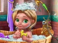 Gêm Gofal Bath Goldie Baby ar-lein