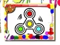 Gêm Llyfr lliwio fidget spinner ar-lein