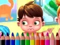 Gêm Yn ôl i’r Ysgol: Llyfr lliwio am babi ar-lein