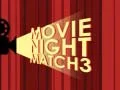 Gêm Noson ffilm Match 3 ar-lein Gêm Noson ffilm Match 3 ar-lein
