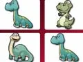 Gêm Her Cofio gyda Dinosoriaid Cartŵn ar-lein