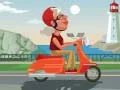 Gêm Lliwio Teithio Scooter y Ddinas ar-lein