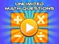 Gêm Cwestiynau Mathemateg Diderfyn ar-lein