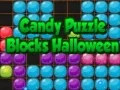 Gêm Blociau Puzzl Candy Hallowe'en ar-lein