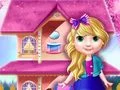 Gêm Addurniaeth Tŷ Puppet y Frenhines ar-lein Gêm Addurniaeth Tŷ Puppet y Frenhines ar-lein