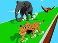 Gêm Ras Trawsnewid Anifeiliaid 3D ar-lein
