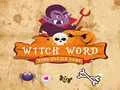 Gêm Gêm Puzzl Geiriau Gwrach i Hallowe'en ar-lein