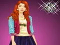 Gêm Dress Up y rhosyn du ar-lein