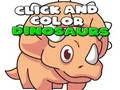 Gêm Cliciwch a Lliwiau Dinosauriaid ar-lein Gêm Cliciwch a Lliwiau Dinosauriaid ar-lein