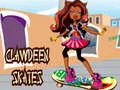Gêm Clawdeen yn sglefrio ar-lein