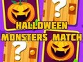 Gêm Halloween Monsters Match ar-lein
