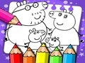 GĂȘm Llyfr lliwio Peppa Pig ar-lein GĂȘm Llyfr lliwio Peppa Pig ar-lein