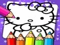 Gêm Llyfr lliwio Hello Kitty ar-lein
