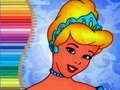 Gêm Llyfr lliwio i Cinderella ar-lein