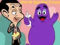 Gêm Pan mae Mr Bean yn cyfarfod â Grimace ar-lein