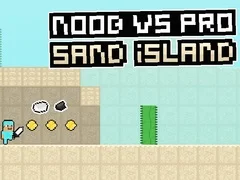 Gêm Noob yn erbyn Pro: Ynys Tywod ar-lein