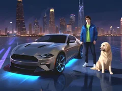 Gêm Gyrrwr Mustang yn y Ddinas ar-lein Gêm Gyrrwr Mustang yn y Ddinas ar-lein