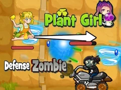 Gêm Amddiffyn y Ferch Blanhigyn Zombie ar-lein Gêm Amddiffyn y Ferch Blanhigyn Zombie ar-lein