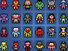 Gêm Delweddau yn ôl rhifau Superheriau ar-lein