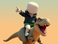 Gêm Stickman. Aber Dinosaurs ar-lein