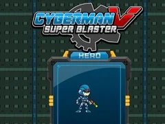Gêm Cyberman yn erbyn Super Blaster ar-lein Gêm Cyberman yn erbyn Super Blaster ar-lein