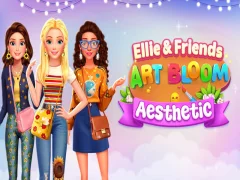 Gêm Ellie a'i Ffrindiau Art Bloom Esthetig ar-lein