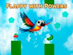 Gêm Flappy gyda Phwerau ar-lein