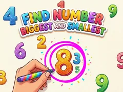 Gêm Find Number Biggest and Smallest ar-lein