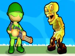 Gêm Dinistrio Stickman Zombie ar-lein