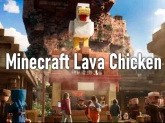 Gêm Cyw iâr lafa minecraft ar-lein