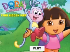 Gêm Dora the Explorer: Dewch o hyd i Fap Cudd ar-lein