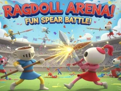 Gêm Arena Ragdoll! Hwyl Brwydr gwaywffon! ar-lein