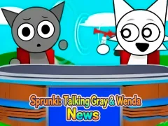 Gêm Sprunki: Talking Gray a Wenda News ar-lein