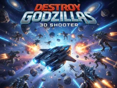 Gêm Dinistrio Godzillas: 3D Shooter ar-lein