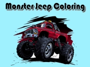 Gêm Lliwio jeep anghenfil ar-lein