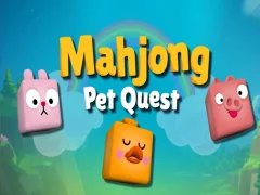 Gêm Quest Anifeiliaid Anwes Mahjong ar-lein