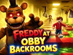 Gêm Freddy yn Obby Backrooms ar-lein