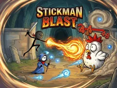 Gêm Stickman Blast ar-lein