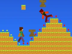 Gêm Noob vs pro ond glaw anvil minecraft ar-lein