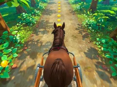 Gêm Gêm Horse Kart Runner ar-lein