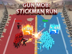 Gêm Gun Mob: Stickman Run ar-lein