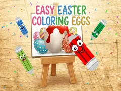 Gêm Easy Easter Coloring Eggs ar-lein