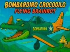 Gêm Bombardiro crocodilo hedfan brainrot ar-lein