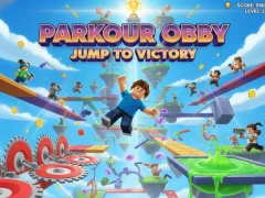 Gêm Parkour Obby Neidio i Fuddugoliaeth ar-lein
