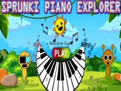Gêm Archwiliwr Piano Sprunki ar-lein
